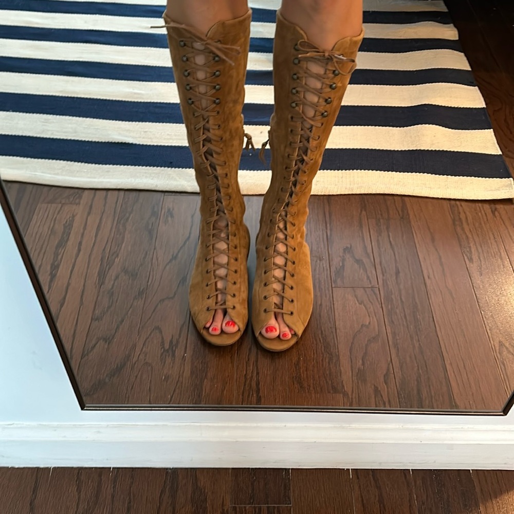 Carolina Herrera - Suede Gladiator Boots